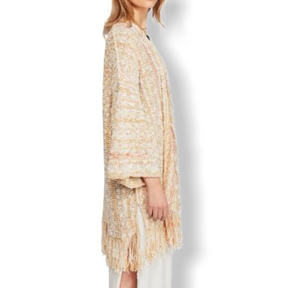 Free People Lucia Open Front Fringe Sweater - Picture 5 of 10